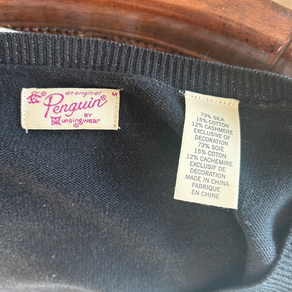 Original Penguin V Neck Knit Sweater Size M - Picture 4 of 8